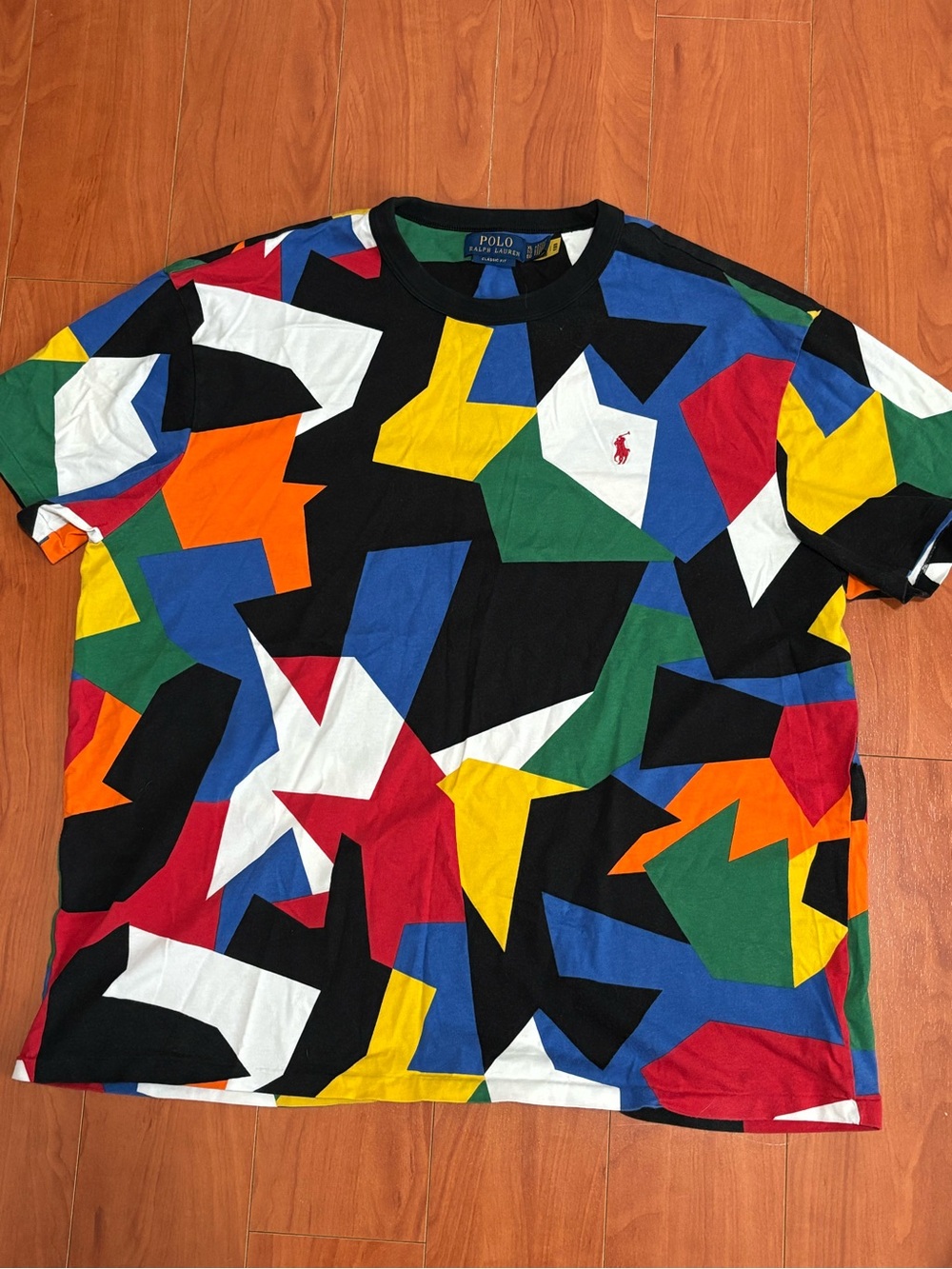 Polo Ralph Lauren Multicolor Geo Abstract Tee - Men’s XL